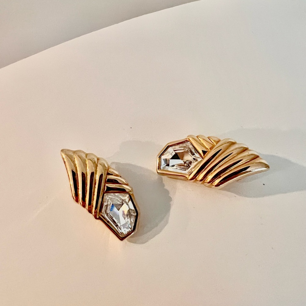 Swarovski vintage earrings signed